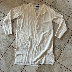 NWT J. Crew Juliet Collarless Sweater Blazer in Linen Blend